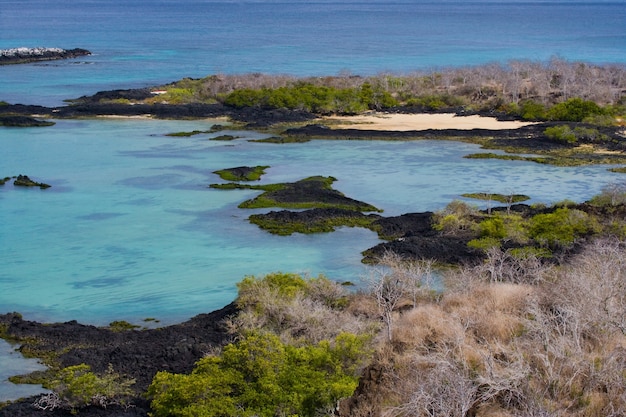 Paisagem marinha das Ilhas Galápagos