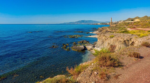 paisagem marinha na costa de Almeria