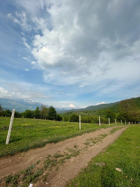 Foto paisagem montanhosa armênia bela paisagem bela paisagem vista de cima