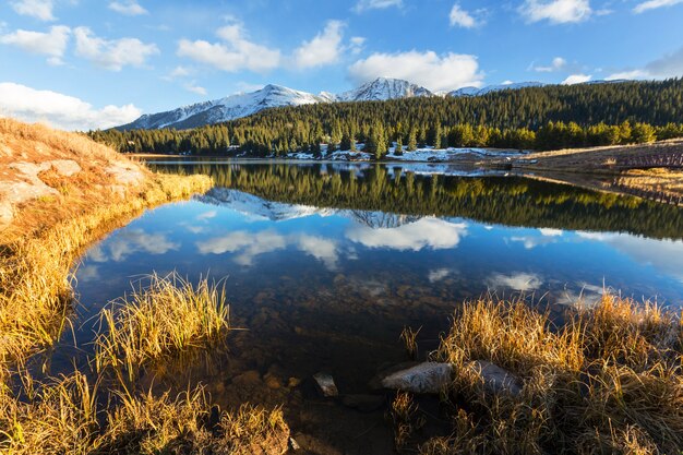 Paisagem montanhosa nas montanhas rochosas do Colorado, Colorado, Estados Unidos.