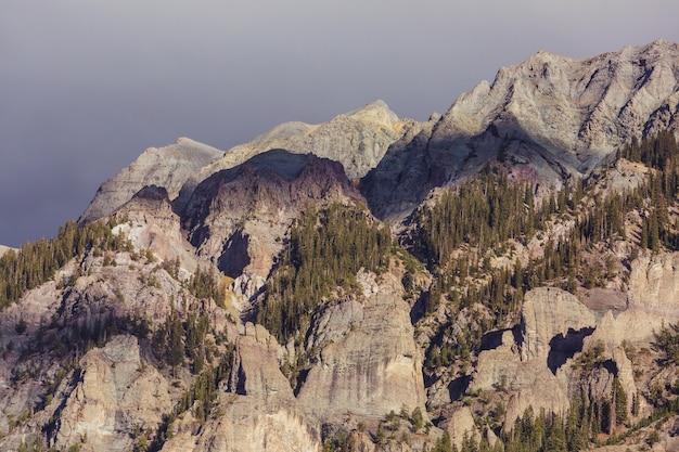 Paisagem montanhosa nas montanhas rochosas do Colorado, Colorado, Estados Unidos.