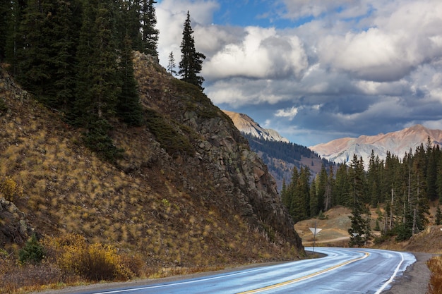 Paisagem montanhosa nas montanhas rochosas do Colorado, Colorado, Estados Unidos.