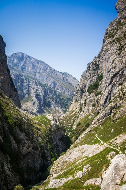 Paisagem montanhosa Picos de Europa Asturias Espanha
