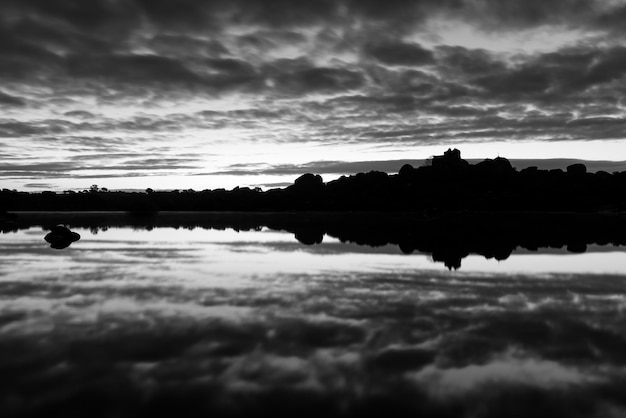 Paisagem na Espanha de Barruecos Extremadura