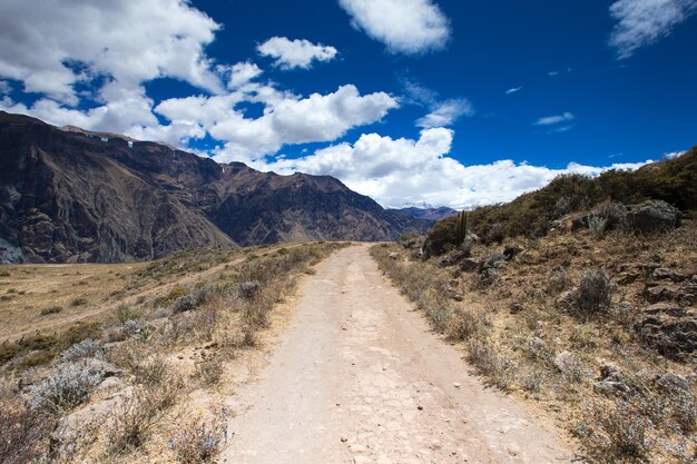 paisagem nas montanhas do Peru