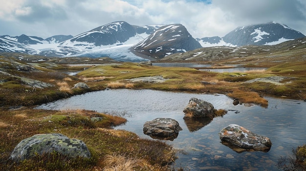 Paisagem no Círculo Polar Ártico