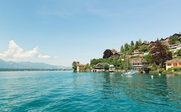 Paisagem no Lago Thun Suíça
