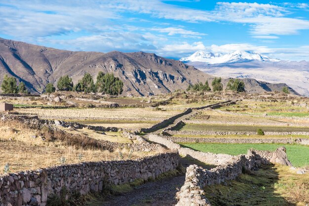 Paisagem nos andes. peru.