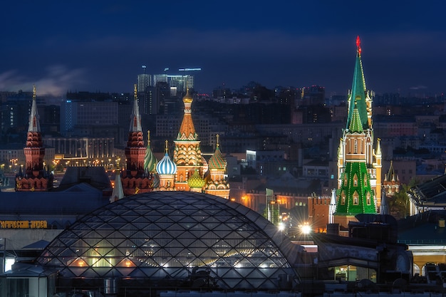 Paisagem noturna de Moscou