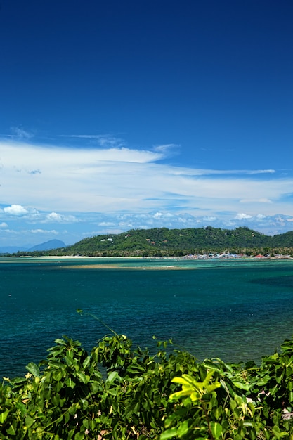 Foto paisagem pacífica do mar