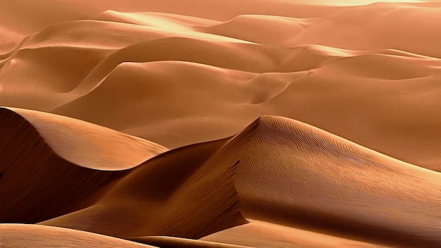 Paisagem pitoresca do deserto com dunas