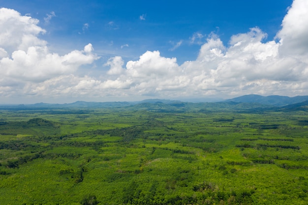 Paisagem rural na Tailândia