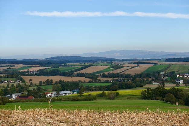 Paisagem rural na Áustria