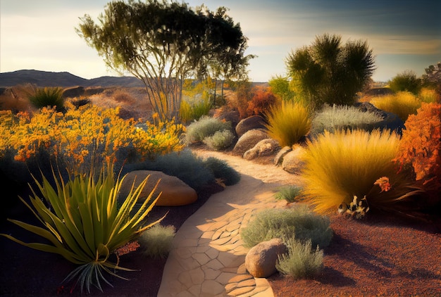 Foto paisagem tolerante à seca