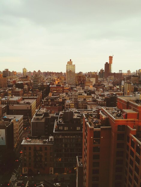 Foto paisagem urbana contra o céu