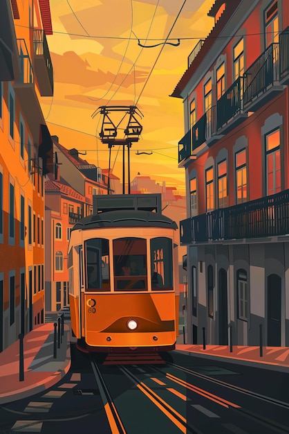 Paisagem urbana da cidade de Lisboa, em Portugal