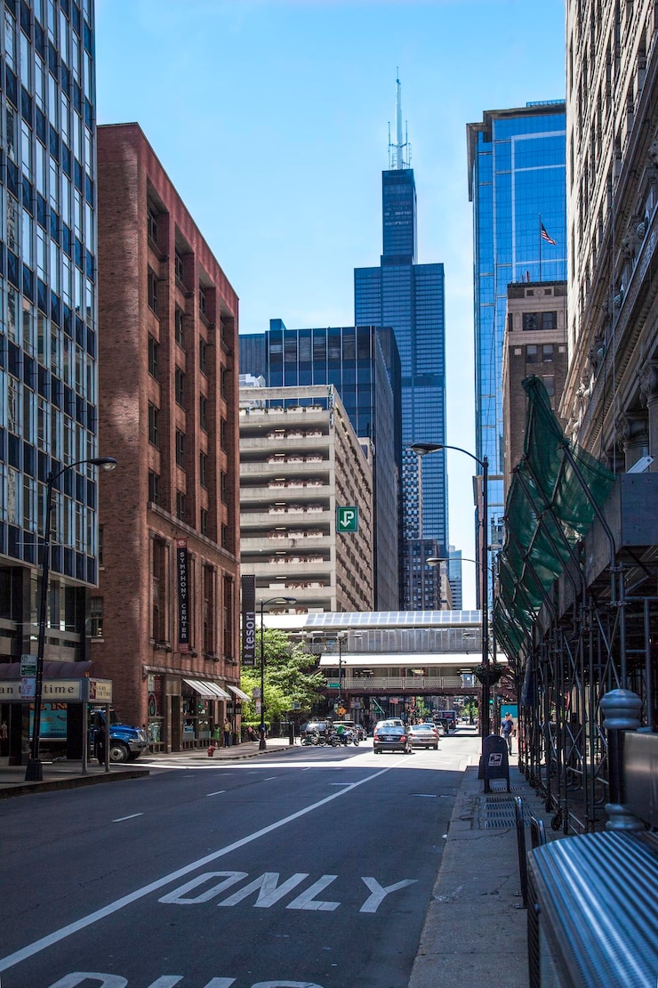 Foto paisagem urbana de chicago