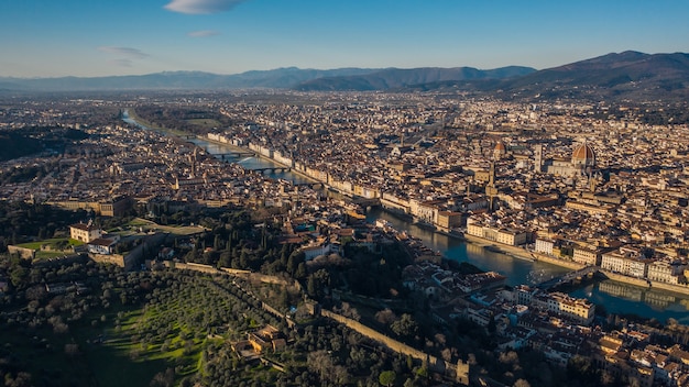 Paisagem urbana de Florença, a principal cidade da região da Toscana