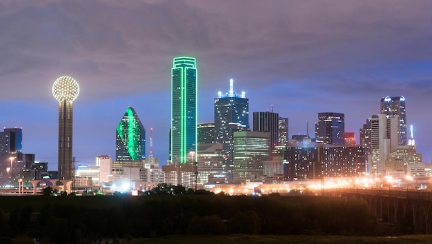 Paisagem urbana do centro da cidade de Dallas Skyline East Texas City