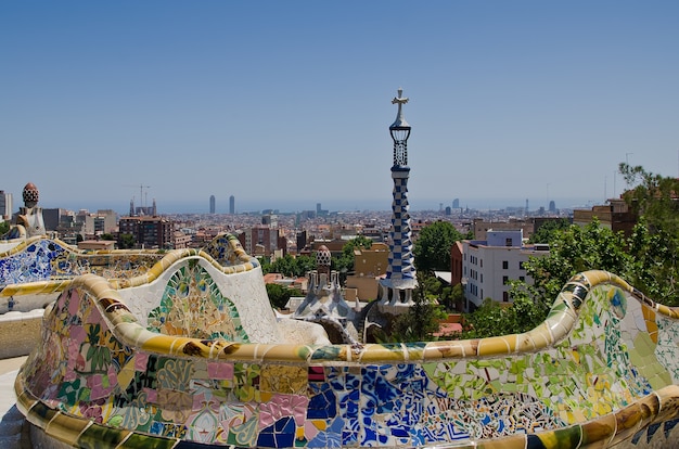 Paisagem urbana do Parque Guell