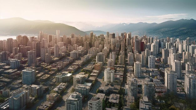 Paisagem urbana e no centro gerado ai