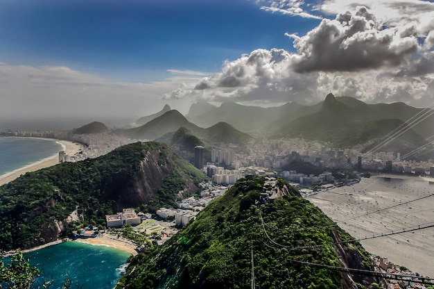 Paisagem urbana em rio de janeiro contra o céu