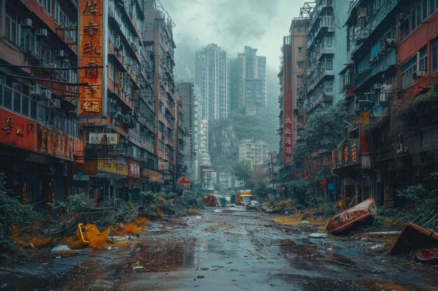 Paisagem urbana em ruínas, um conto pós-apocalíptico