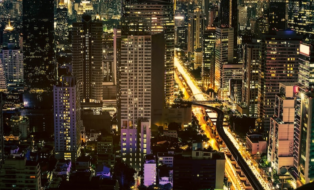 paisagem urbana na metrópole de Bangkok