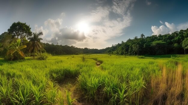 Foto paisagem verde