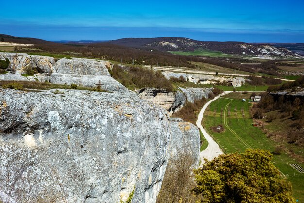 paisagem vista da montanha para o vale