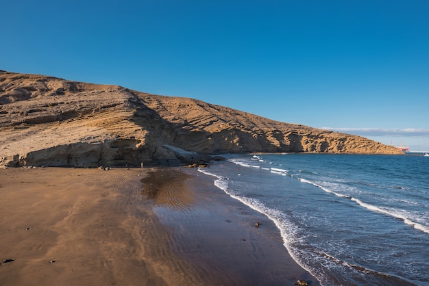 Paisagem vulcânica cênico na montanha de pelada, tenerife sul, ilhas canárias, espanha.