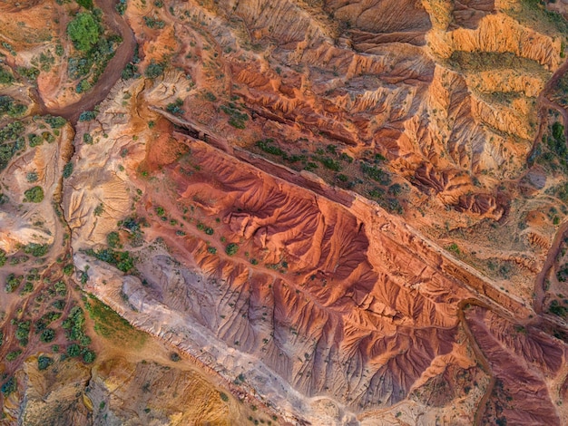 Foto paisagem vulcânica