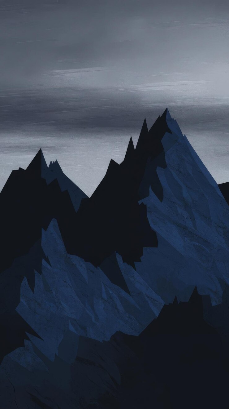 Foto paisagens abstratas montanhas cartazes azul cinza marinho