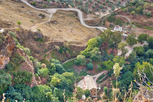 Paisagens andaluzas perto de Ronda Espanha