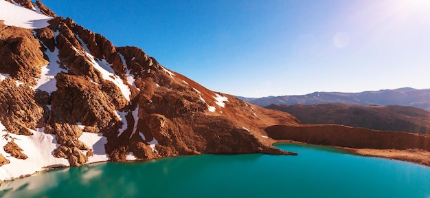 Paisagens da Patagônia no sul da Argentina