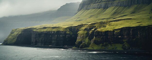 Paisagens das Ilhas Faroé capturadas no verão Generative ai