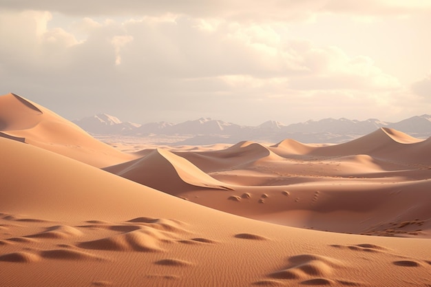 Paisagens desérticas e dunas de areia