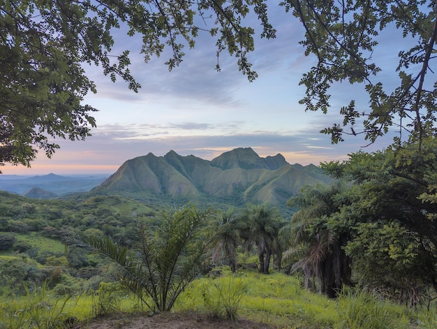 Paisagens montanhosas no Panamá