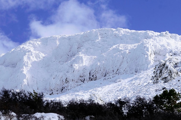 Paisagens nevadas do interior de granada espanha