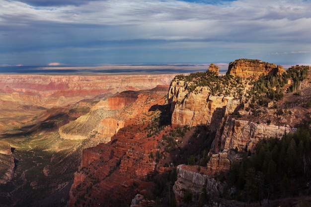 Paisagens pitorescas do grand canyon