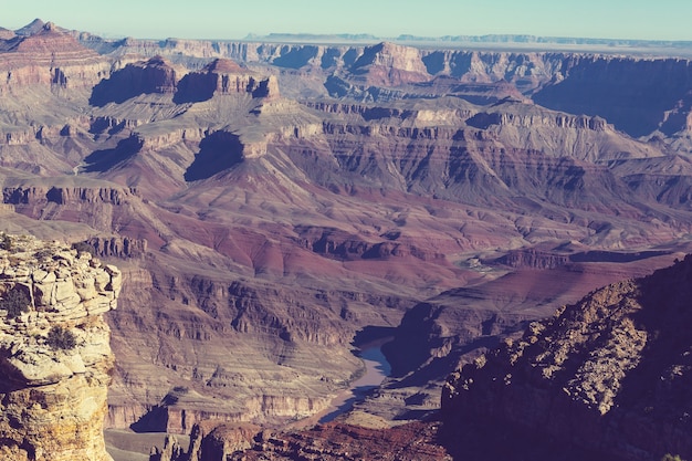 Paisagens pitorescas do grand canyon