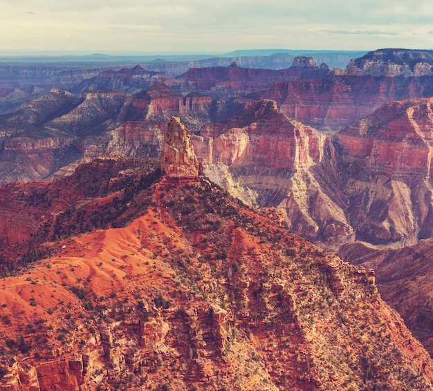 Paisagens pitorescas do grand canyon