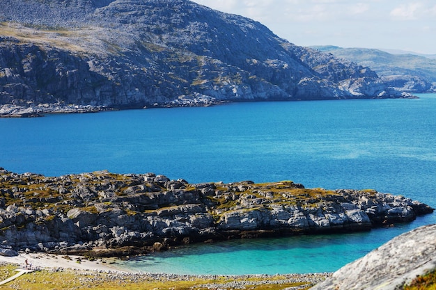 Paisagens pitorescas do norte da Noruega