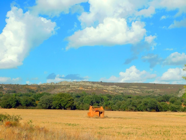 Foto paisagens rurais em castrocalbon leon espanha