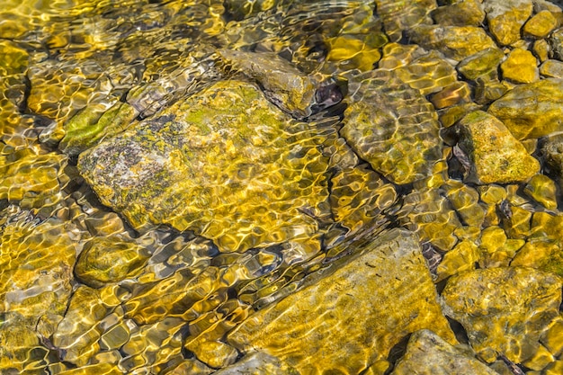 paisaje de agua que fluye