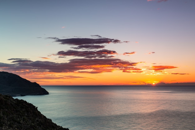 Paisaje al amanecer desde el punto de vista del Amatista.