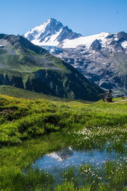 paisaje de los alpes franceses