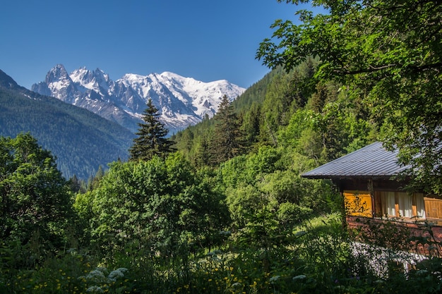 paisaje de los alpes franceses