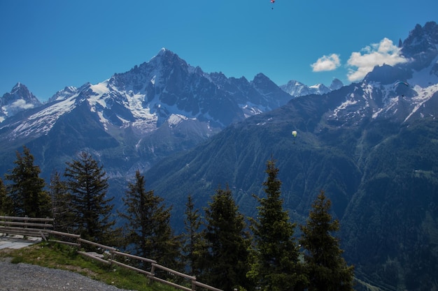 paisaje de los alpes franceses