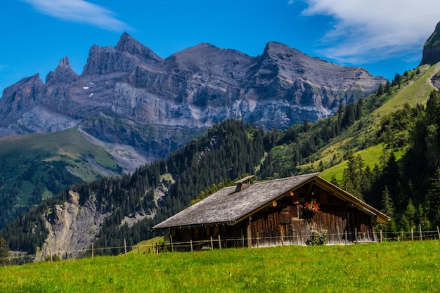 Paisaje de los Alpes suizos